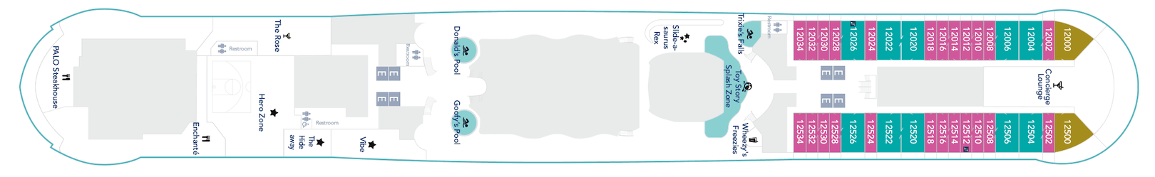 Disney Cruise Line, Disney Wish, Deck 12.png